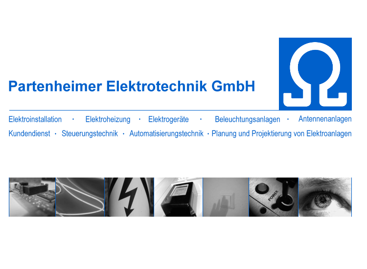 Partenheimer Elektrotechnik GmbH - partenheimer-elektrotechnik.de - Inhalte zu den Themen  Wrmepumpensysteme, Elektroheizung, Beleuchtung, Elektrogerte, Steuerungstechnik, Automatisierung, Elektroanlagen